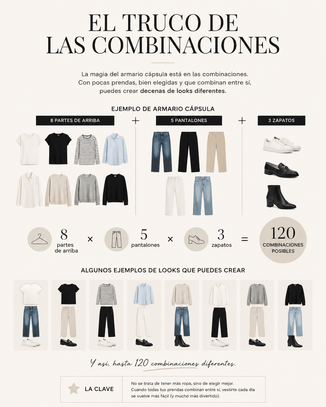 MENOS ROPA, MÁS ESTILO: LA FILOSOFÍA DEL ARMARIO CÁPSULA